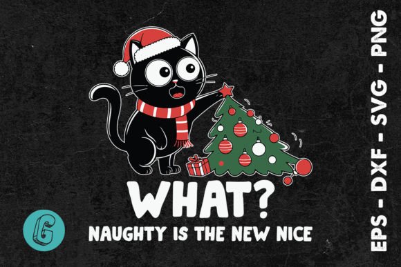 A New Nice Black Cat What Naughty Is SVG Review