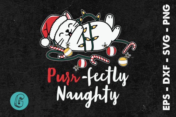 Cat Purrfectly Christmas Naughty SVG Review