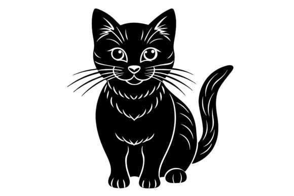 Cat Vector Silhouette Illustrator Design