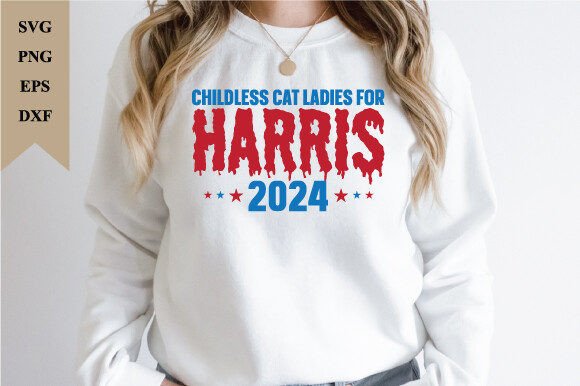 Childless Cat Ladies for Harris 2024 SVG Review