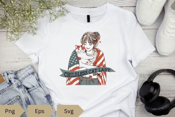 Funny Childless Cat Ladies Vote T-shirt Review