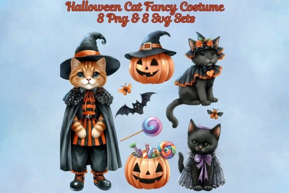 Halloween Cat Fancy Costume Svg Set Review