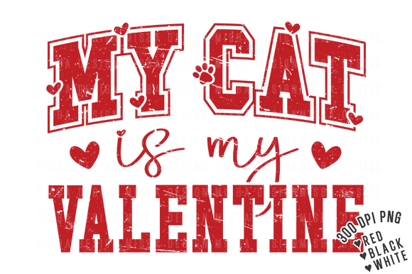 My Cat is My Valentine's Day SVG PNG Review