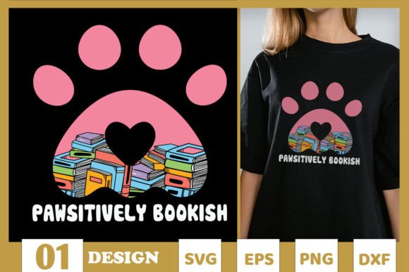 Pawsitively Bookish Cat Paw Book SVG Review