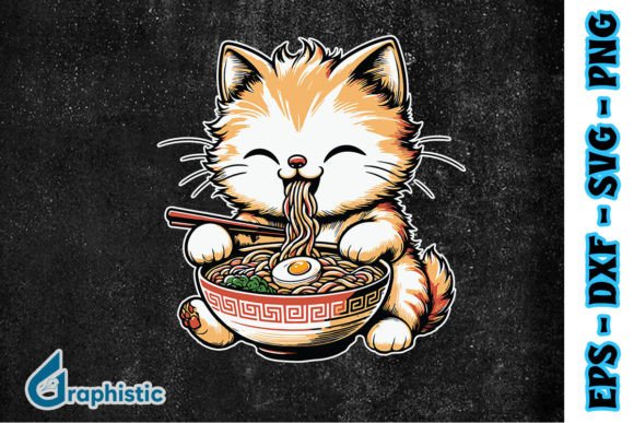 Ramen Cat Kawaii Anime Japanese Gift SVG Review