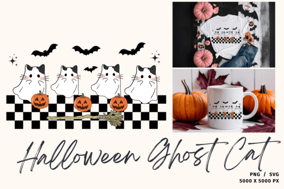 Retro Halloween Ghost Cat SVG Review for Embroidery Projects